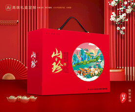 山珍干货礼盒 香菇包装