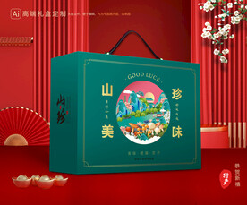 山珍干货礼盒 香菇包装