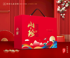 山珍干货礼盒 香菇包装