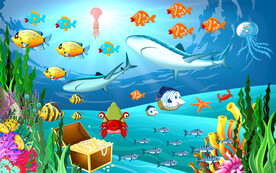 海底世界背景墙