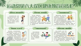 运动健身健康教育宣传栏