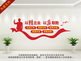 企业质量文化墙