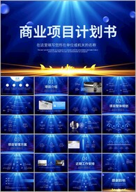 创业项目融资商业计划书ppt