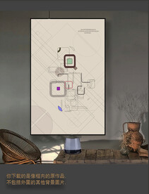 罗马古典色块抽象画