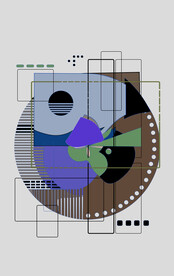 罗马古典色块抽象画