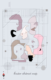 罗马古典色块抽象画