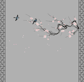 高清分层透明底推拉门打印图