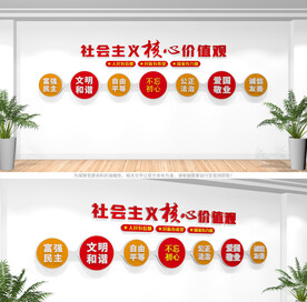 社会主义核心价值观文化墙