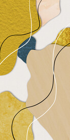 装饰画 抽象油墨画 彩绘