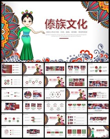 傣族文化传统少数民族动态PPT