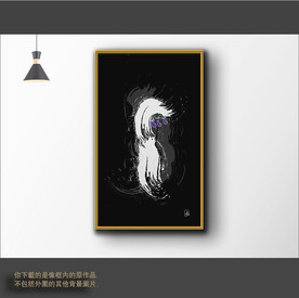 新中式简约抽象装饰画