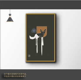 新中式简约抽象装饰画