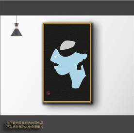 新中式简约抽象装饰画