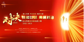 职工技能大赛展板