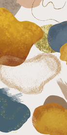 装饰画 抽象油墨画 彩绘