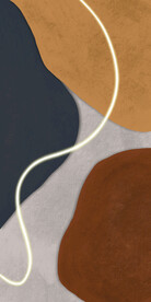 装饰画 抽象油墨画 彩绘