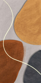 装饰画 抽象油墨画 彩绘