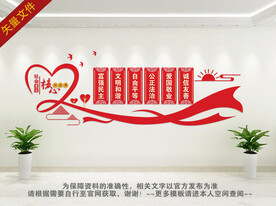 社会主义核心价值观文化墙