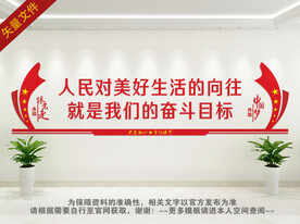 人民对美好生活的向往文化墙