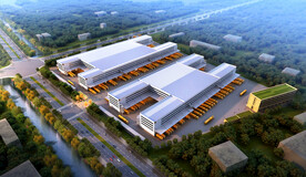 厂房鸟瞰效果图