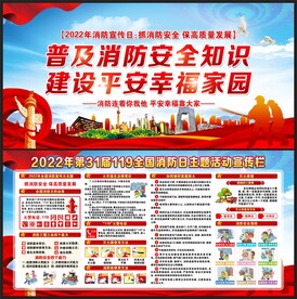 消防日宣传栏