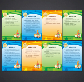 学校职责 制度展板