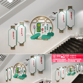 廉洁行医楼道文化墙