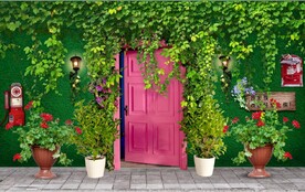 欧美田园风家居场景背景墙壁画