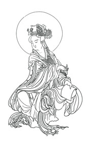 猴侍水星神图线稿