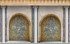 3D伊斯兰建筑花纹背景墙壁画