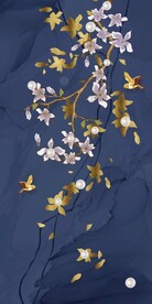 金色海棠花玄关