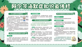 阿尔茨海默症宣传栏