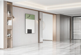 现代轻奢客厅沙发背景墙