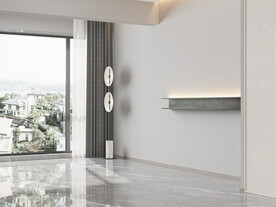 现代极简 轻奢客厅 空场景