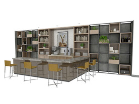 水吧台柜3d模型