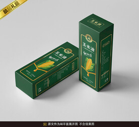 玉米油包装平面展开图