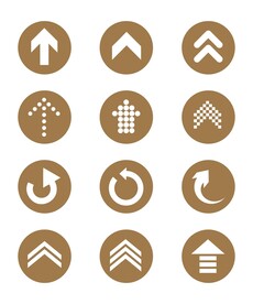 矢量指示箭头图标icon素材