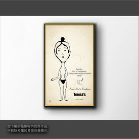 抽象简笔装饰画