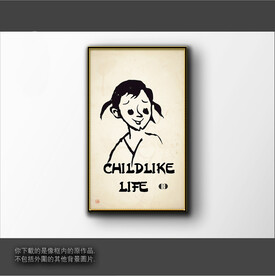 抽象简笔装饰画