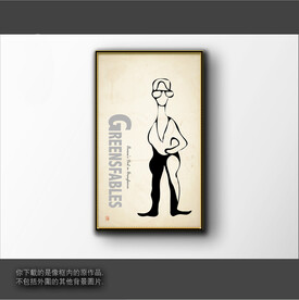 抽象简笔装饰画