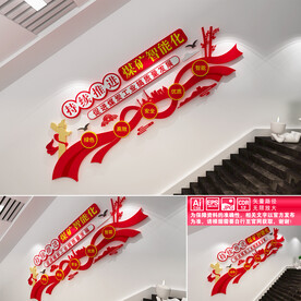 煤矿楼道文化墙