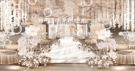 香槟色泰式主题婚礼设计图
