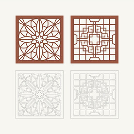 正方形窗花格 花窗