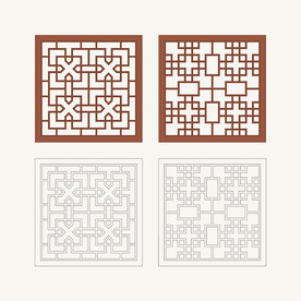 正方形窗花格 花窗