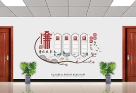 廉政风采墙照片墙