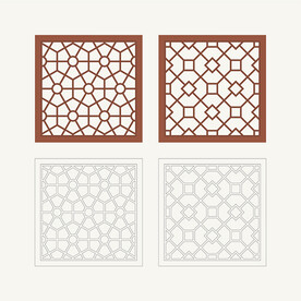 正方形窗花格 花窗