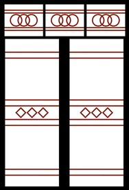 高清分层透明底推拉门打印图一套