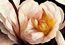 现代轻奢侘寂风复古花卉地毯