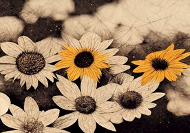 现代轻奢侘寂风复古花卉地毯