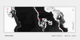 抽象禅意水墨画